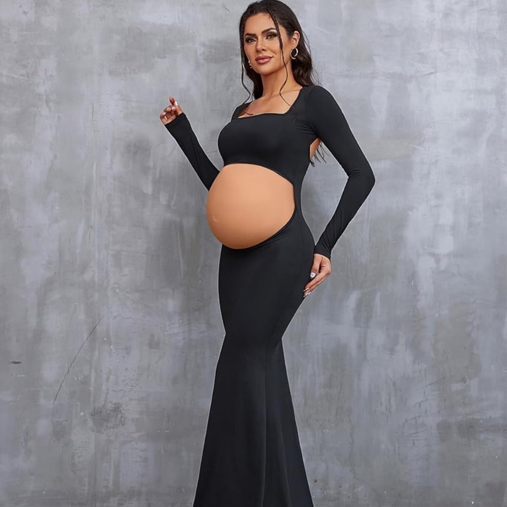 Maternity maxi dress